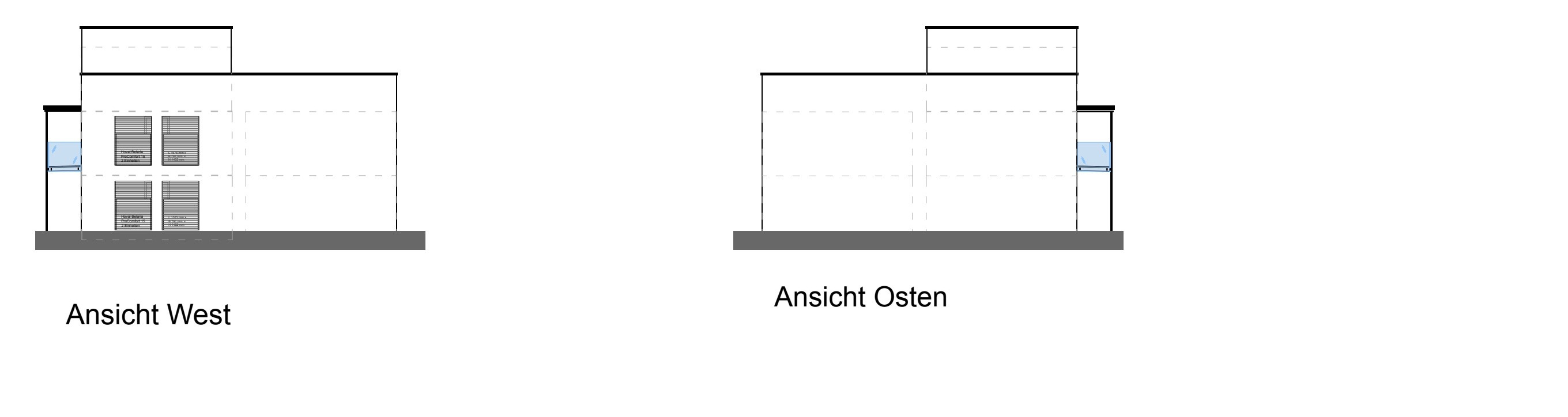 Ansicht West / Osten