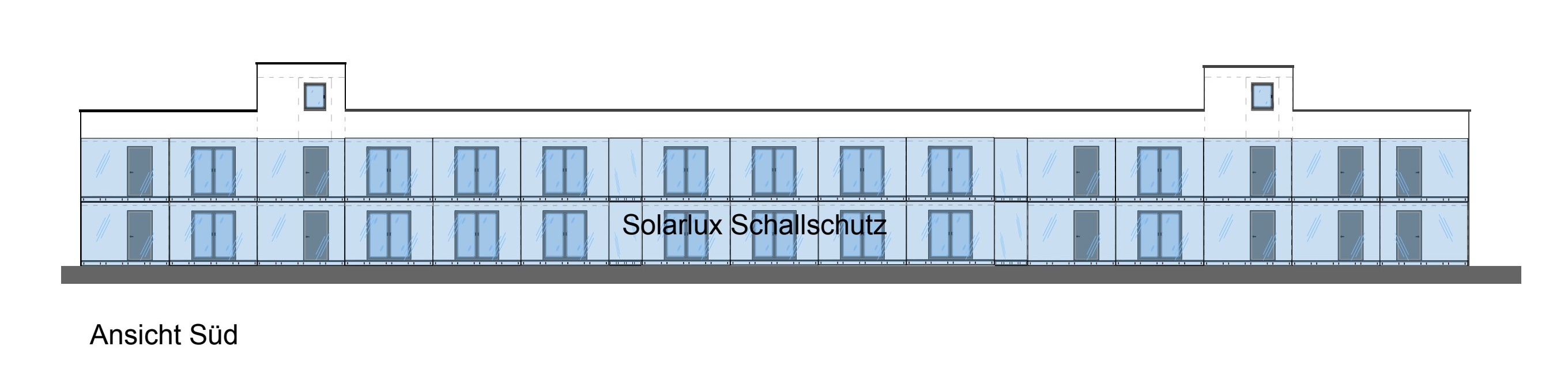 Ansicht Süd — Solarlux Schallschutz